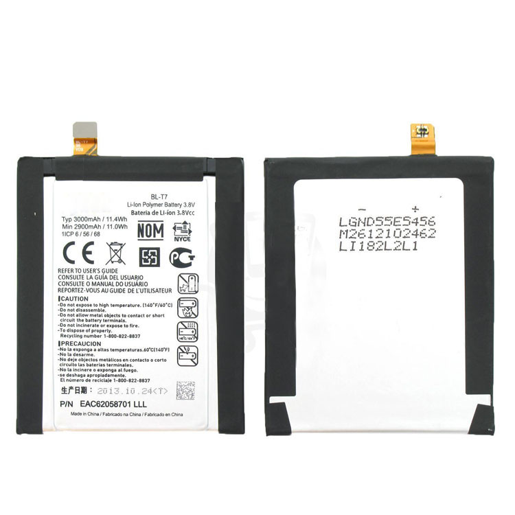 BL-T7 telephone battery for LG G2 D800 D801 D802 D803 LS980 VS980 battery -  Portable-Adapter.com